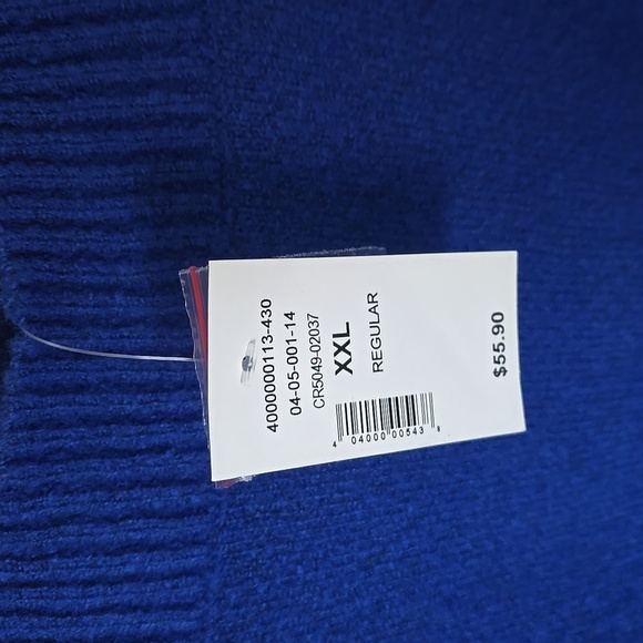 XXL Cleo Blue Knit Sweater - Picture 4 of 5